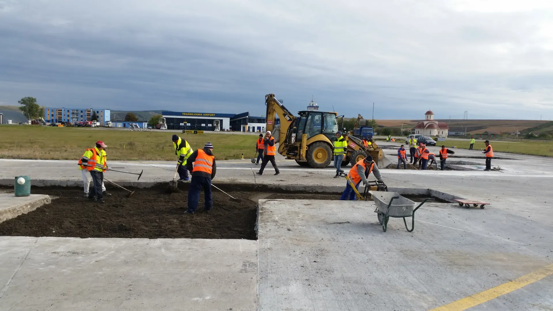 Înlocuire dale izolate de beton